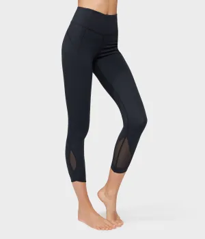Manduka Apparel - Women's Solite Mesh Ankle Legging - Black-2