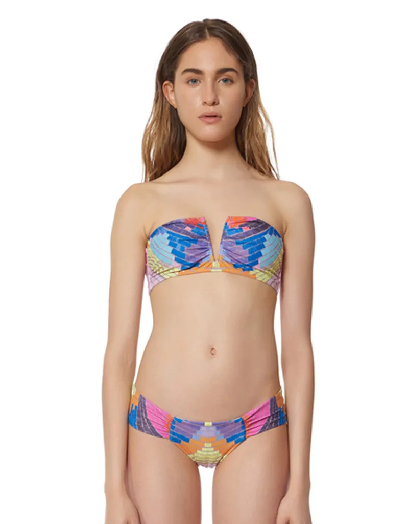 Mara Hoffman Radial V-Wire Bikini Top in Lavender Grey