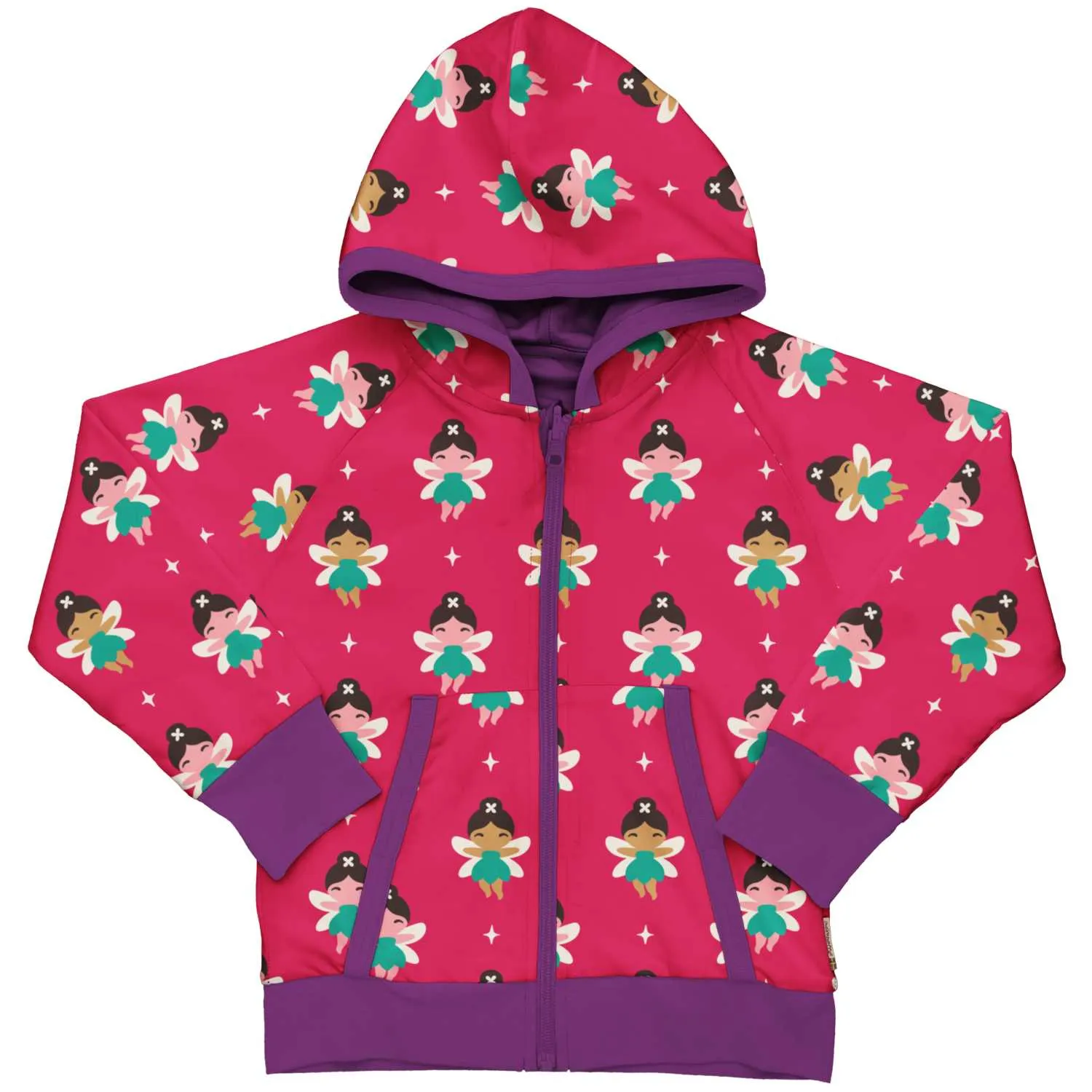 Maxomorra Fairy Reversible Hooded Cardigan Aw24