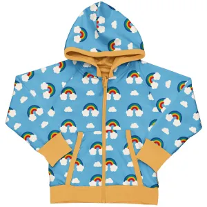 Maxomorra Rainbow Reversible Hoodie Ss24 Rainbow