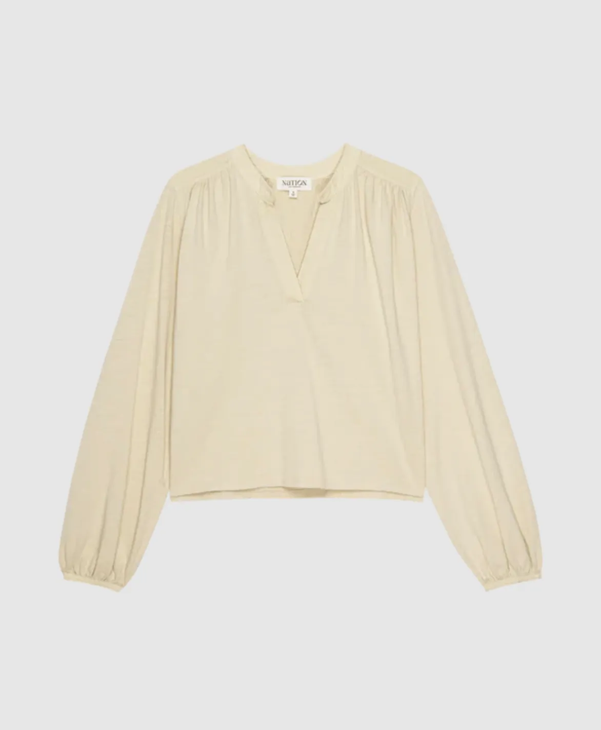 Maya V Neck Top Parchment