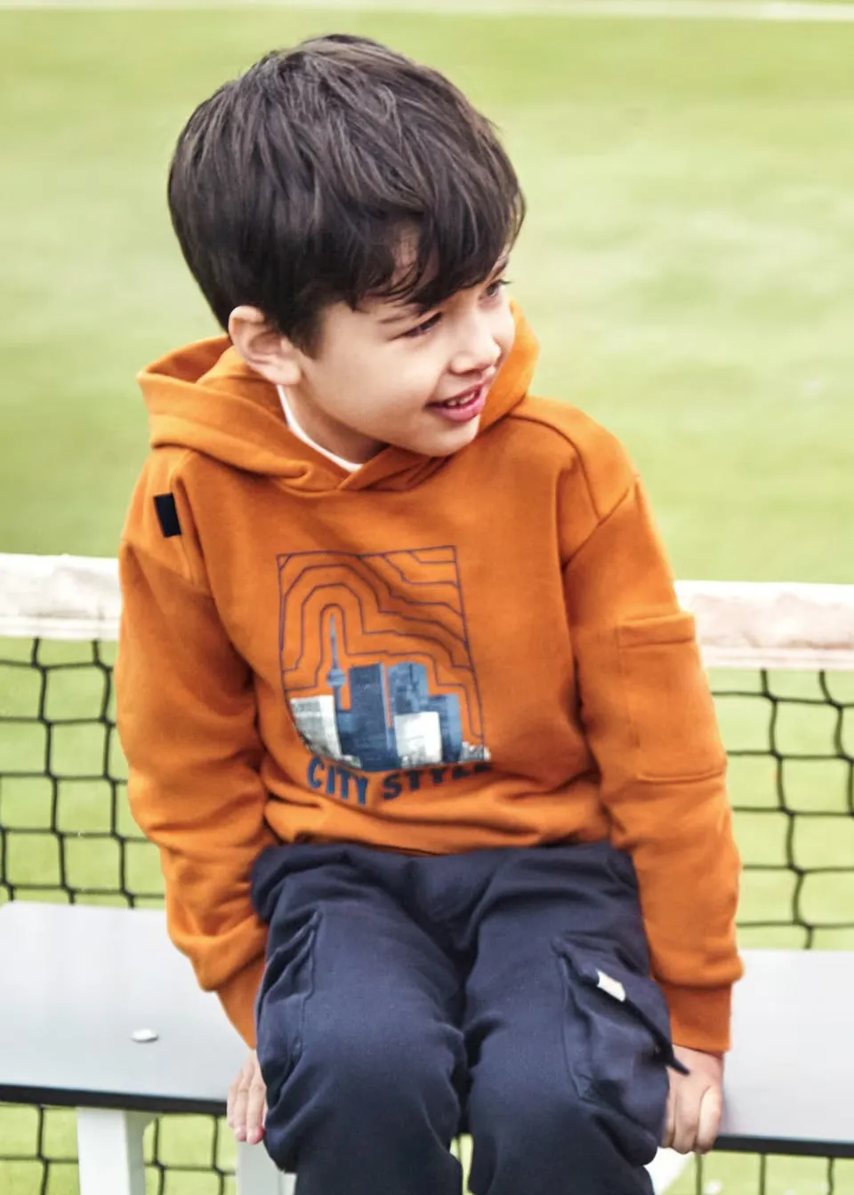 Mayoral Boys City Hoodie 4453 Carrot