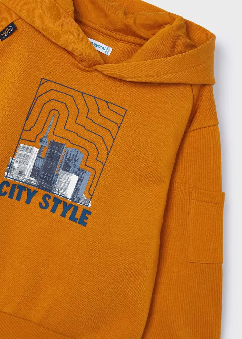 Mayoral Boys City Hoodie 4453 Carrot