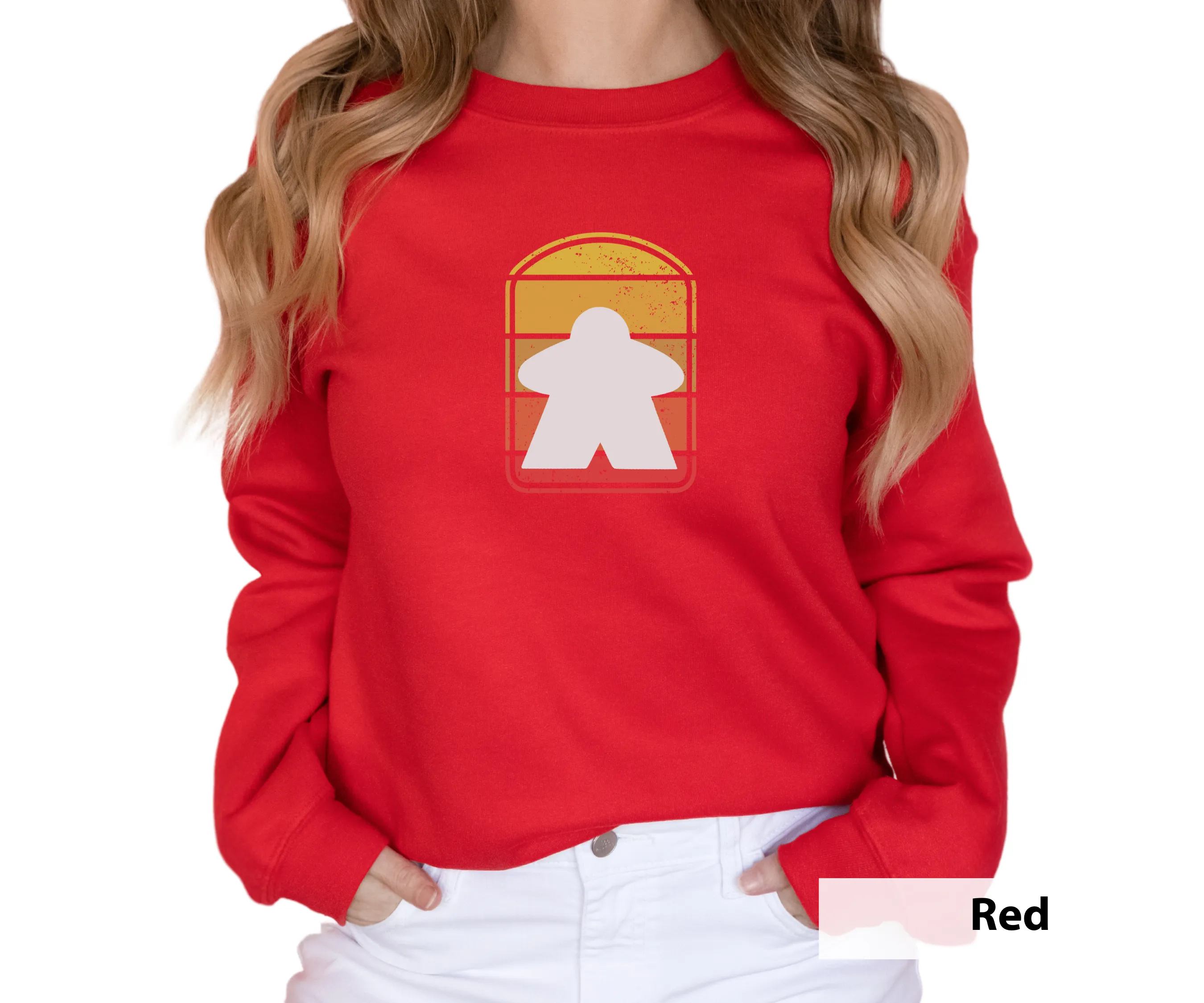 Meeple Sign _ Adult Unisex Crewneck Sweatshirt