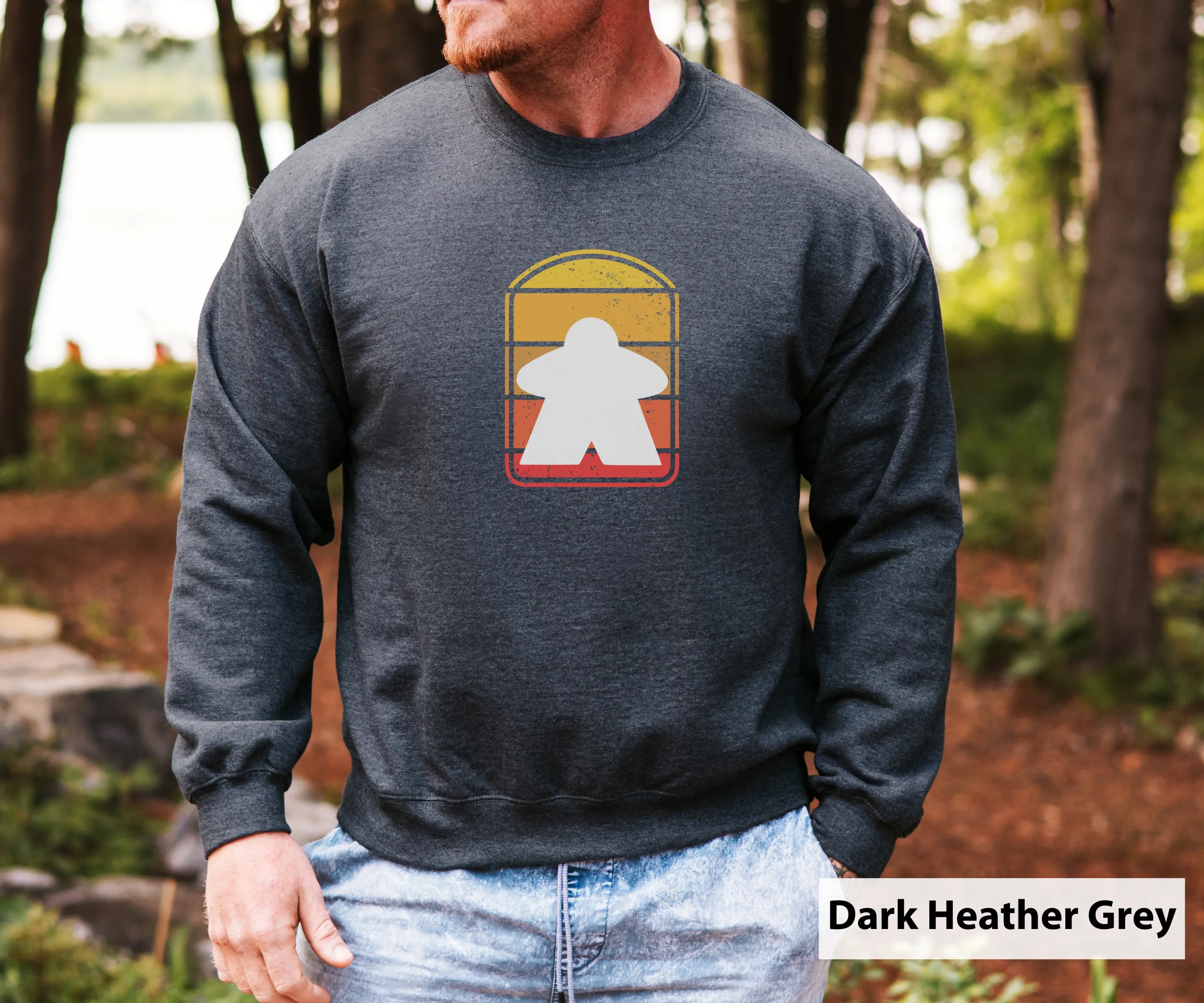 Meeple Sign _ Adult Unisex Crewneck Sweatshirt
