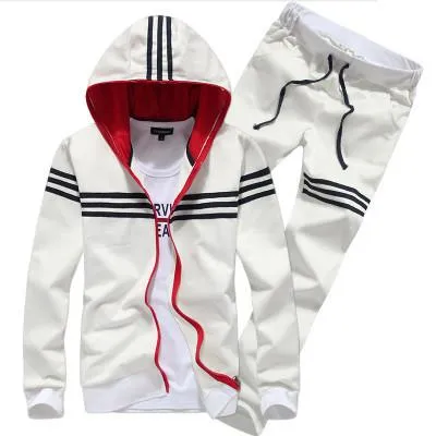 Men's Stripe 2pcs Tracksuit