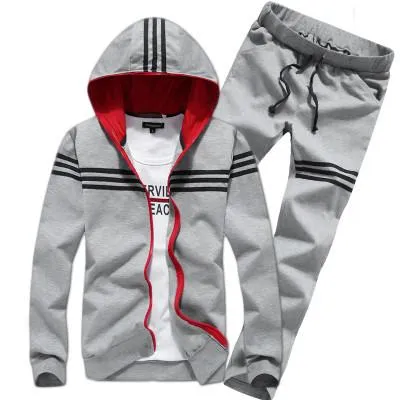 Men's Stripe 2pcs Tracksuit