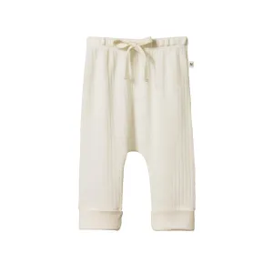 Merino Pointelle Pants - Natural