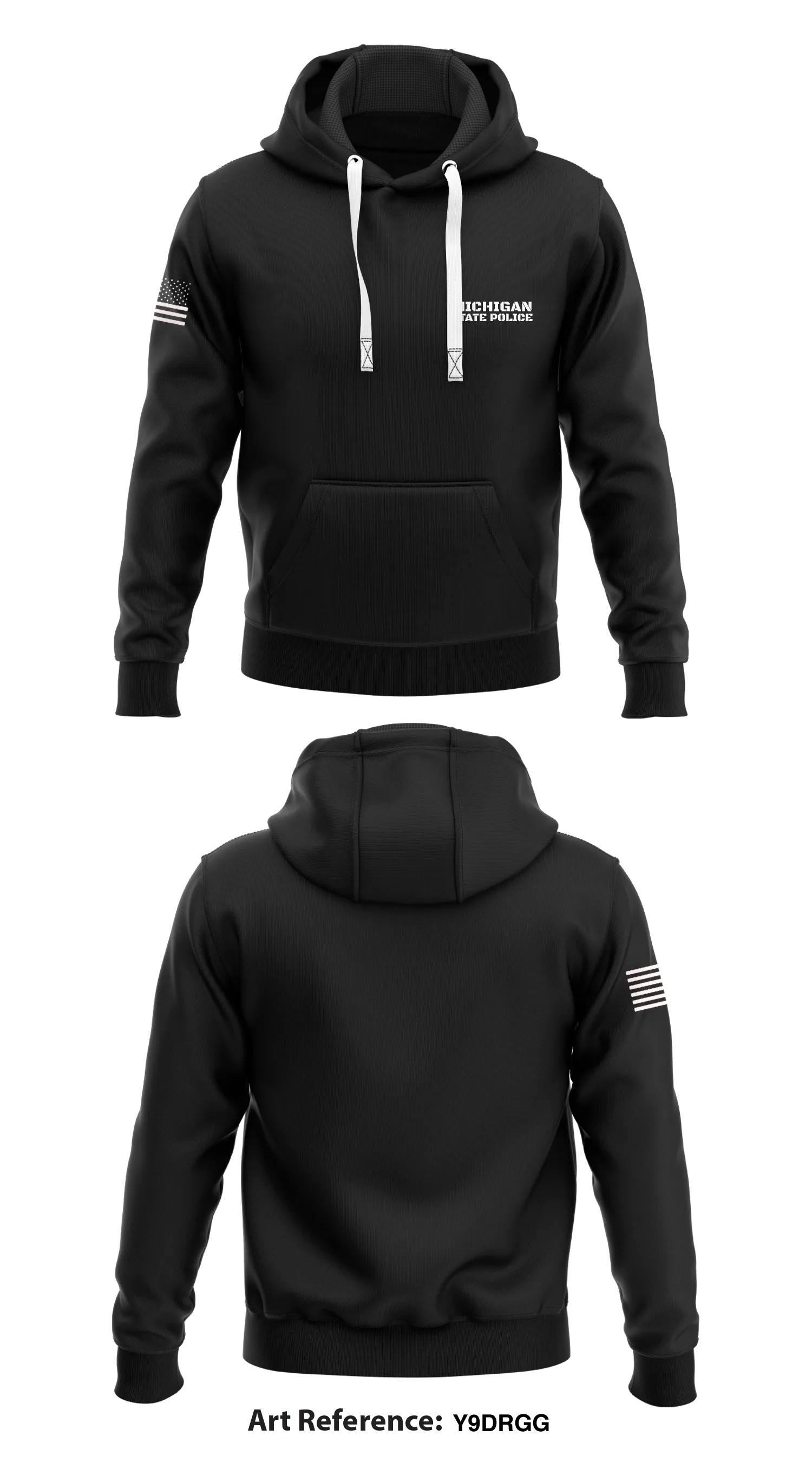 Michigan State Police Store 1  Core Men's Hooded Performance Sweatshirt - y9DRGG