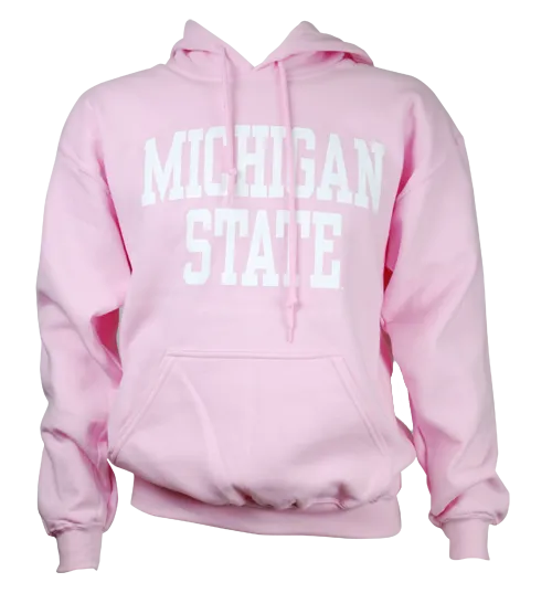 Michigan State University Spartans Block Design Hooded Sweatshirt (Assorted Colors)
