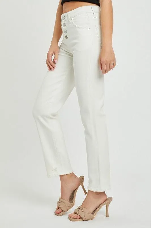 Mid-Rise Tummy Control Tapered Pant