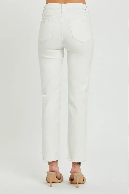 Mid-Rise Tummy Control Tapered Pant