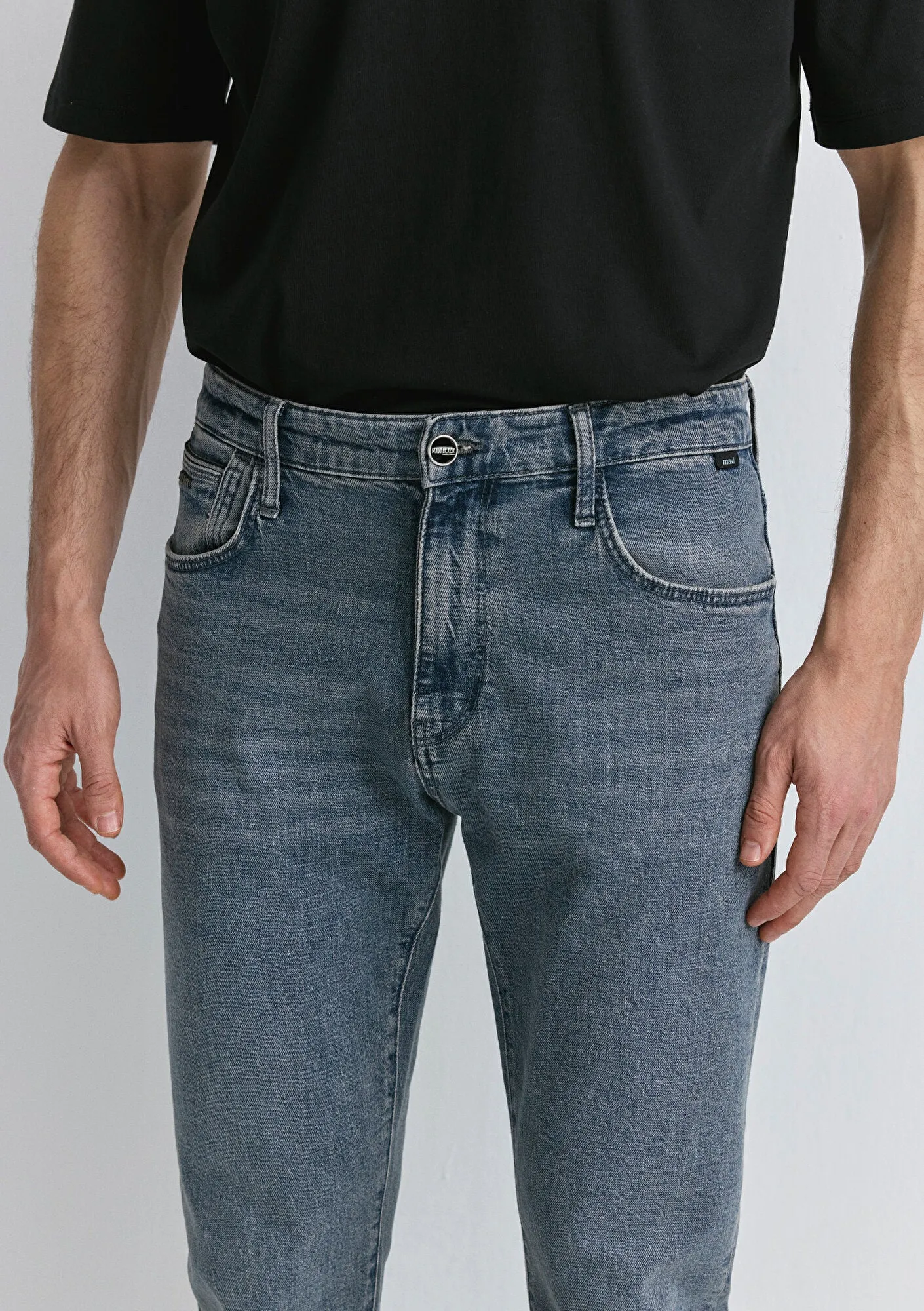 Milan Dusty Space Blue Mavi Black Jean Pants