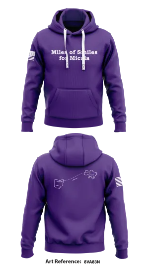 Miles of Smiles for Micala Store 1  Core Men's Hooded Performance Sweatshirt - 8Va83n