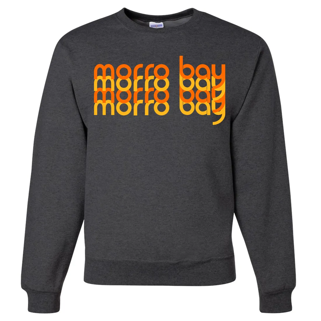 Morro Bay Sunset Stack Crewneck Sweatshirt