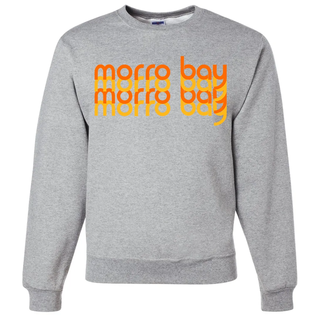 Morro Bay Sunset Stack Crewneck Sweatshirt