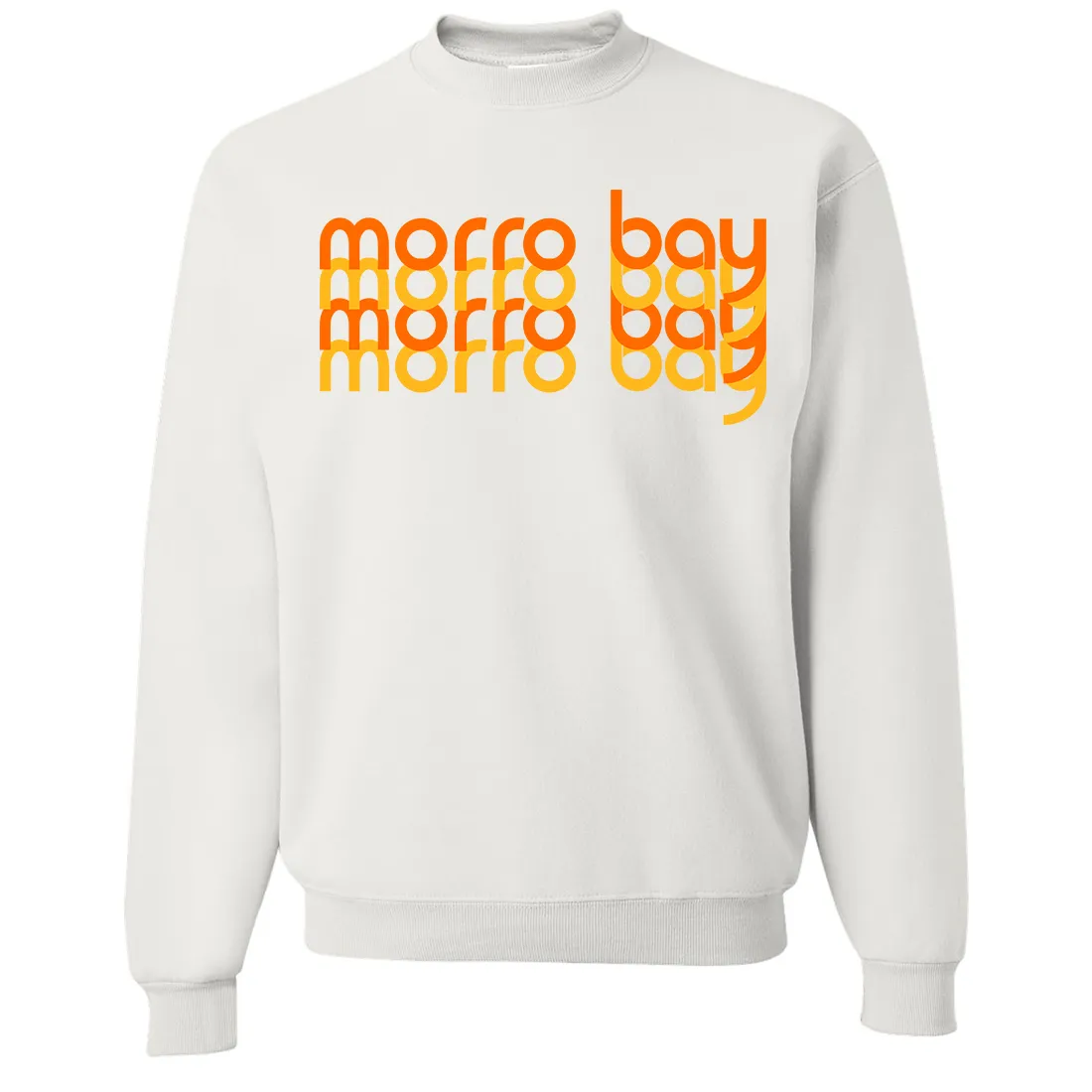 Morro Bay Sunset Stack Crewneck Sweatshirt