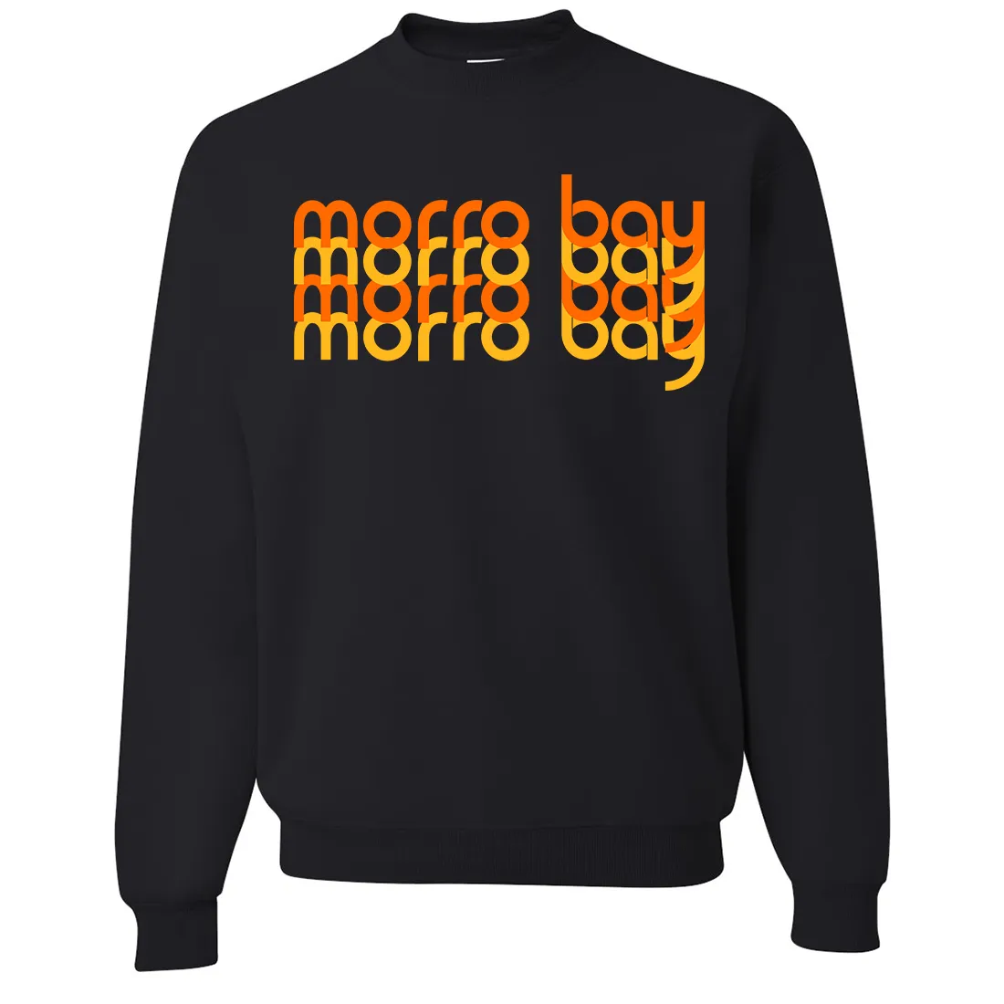 Morro Bay Sunset Stack Crewneck Sweatshirt
