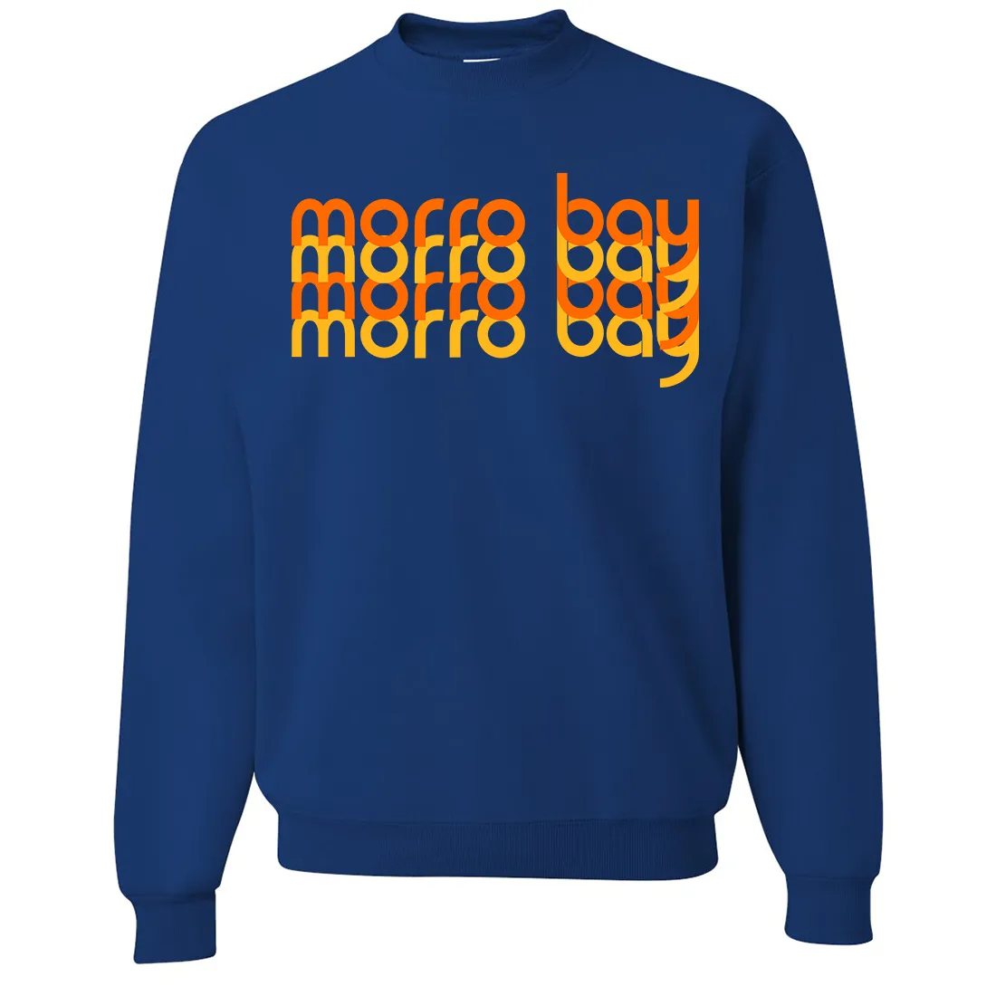 Morro Bay Sunset Stack Crewneck Sweatshirt