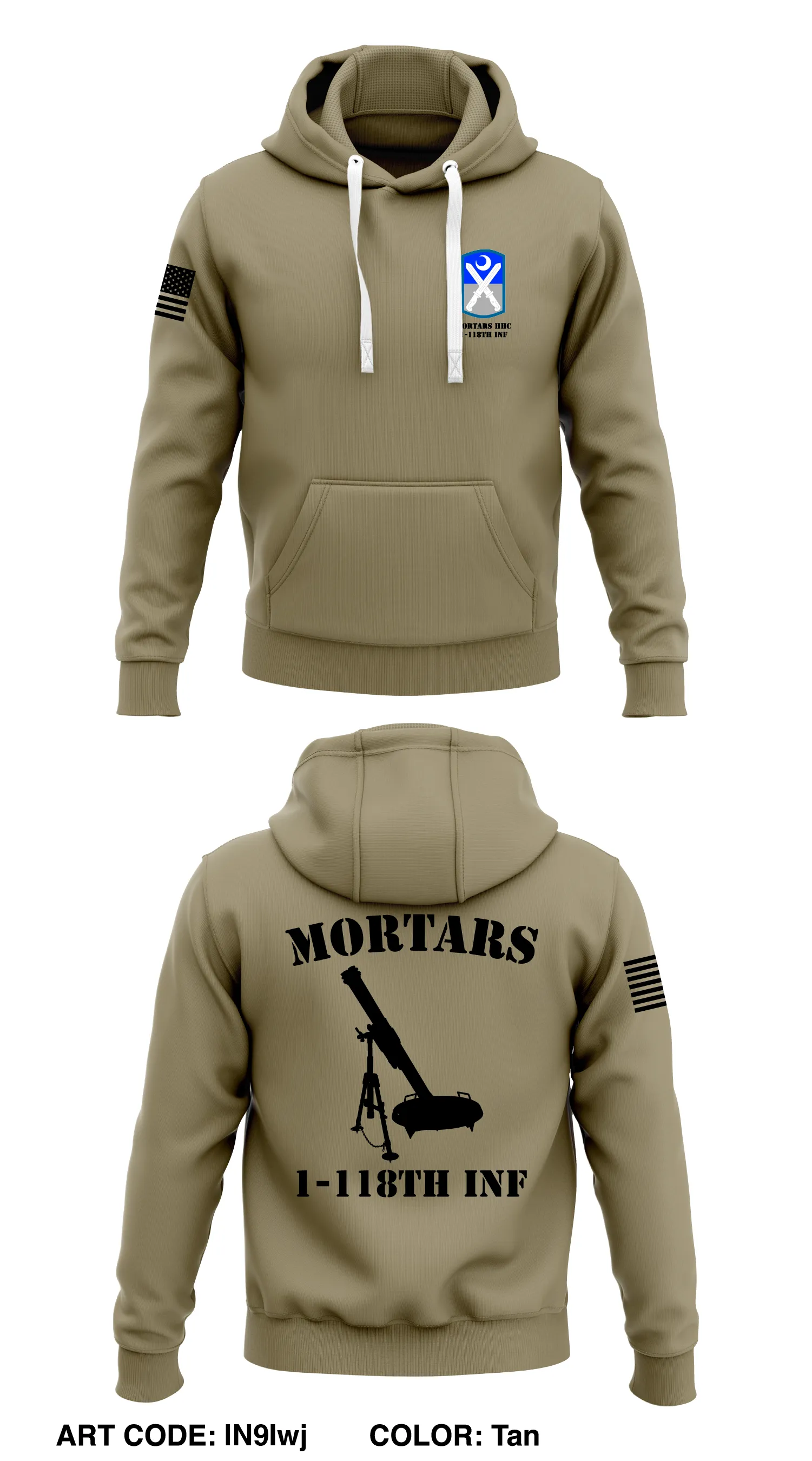 Mortars HHC 1-118th Inf Store 1  Core Men's Hooded Performance Sweatshirt - lN9Iwj
