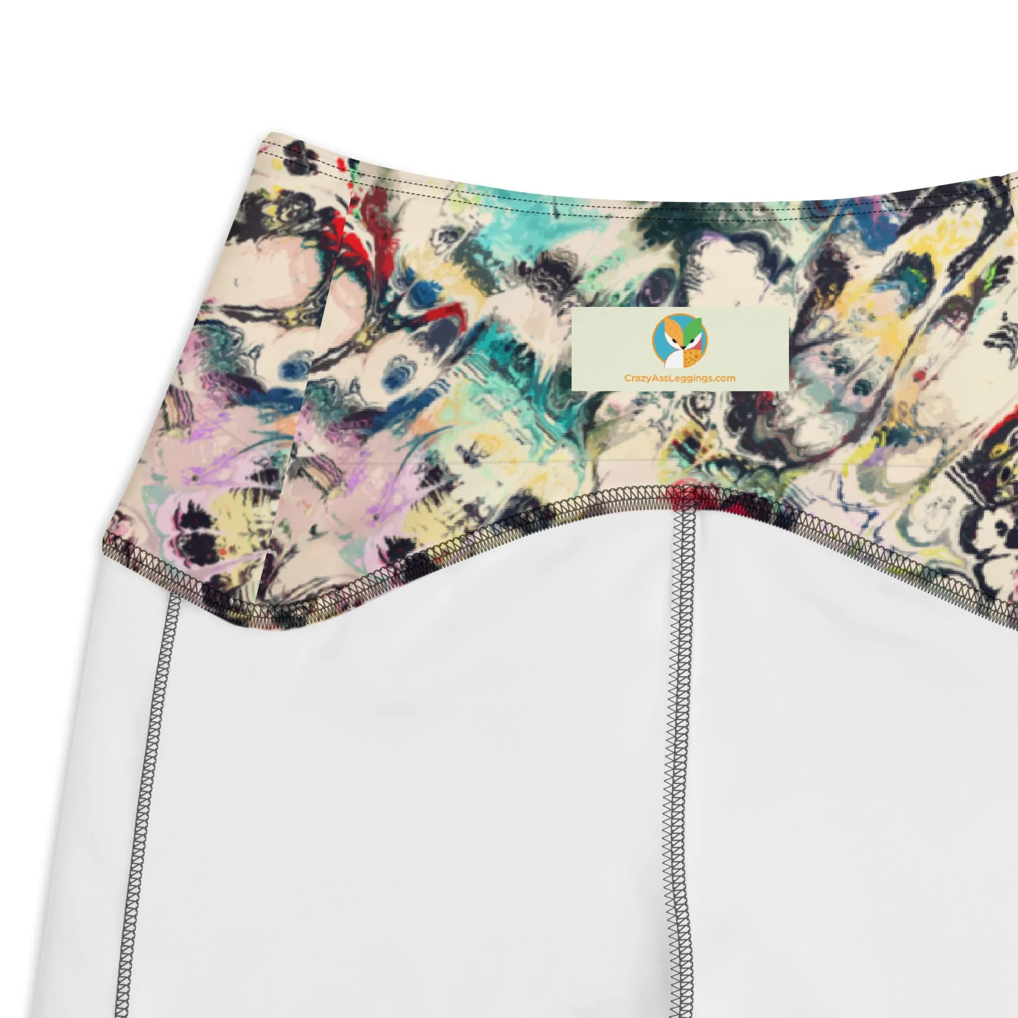 Multicolor Abstract Leggings with pockets
