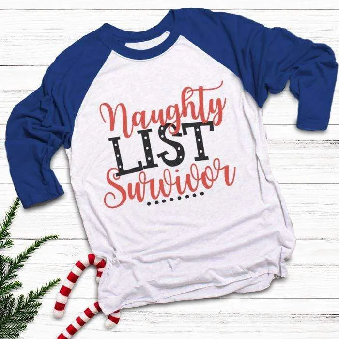 Naughty List Survivor Raglan
