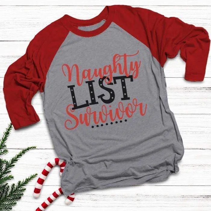 Naughty List Survivor Raglan