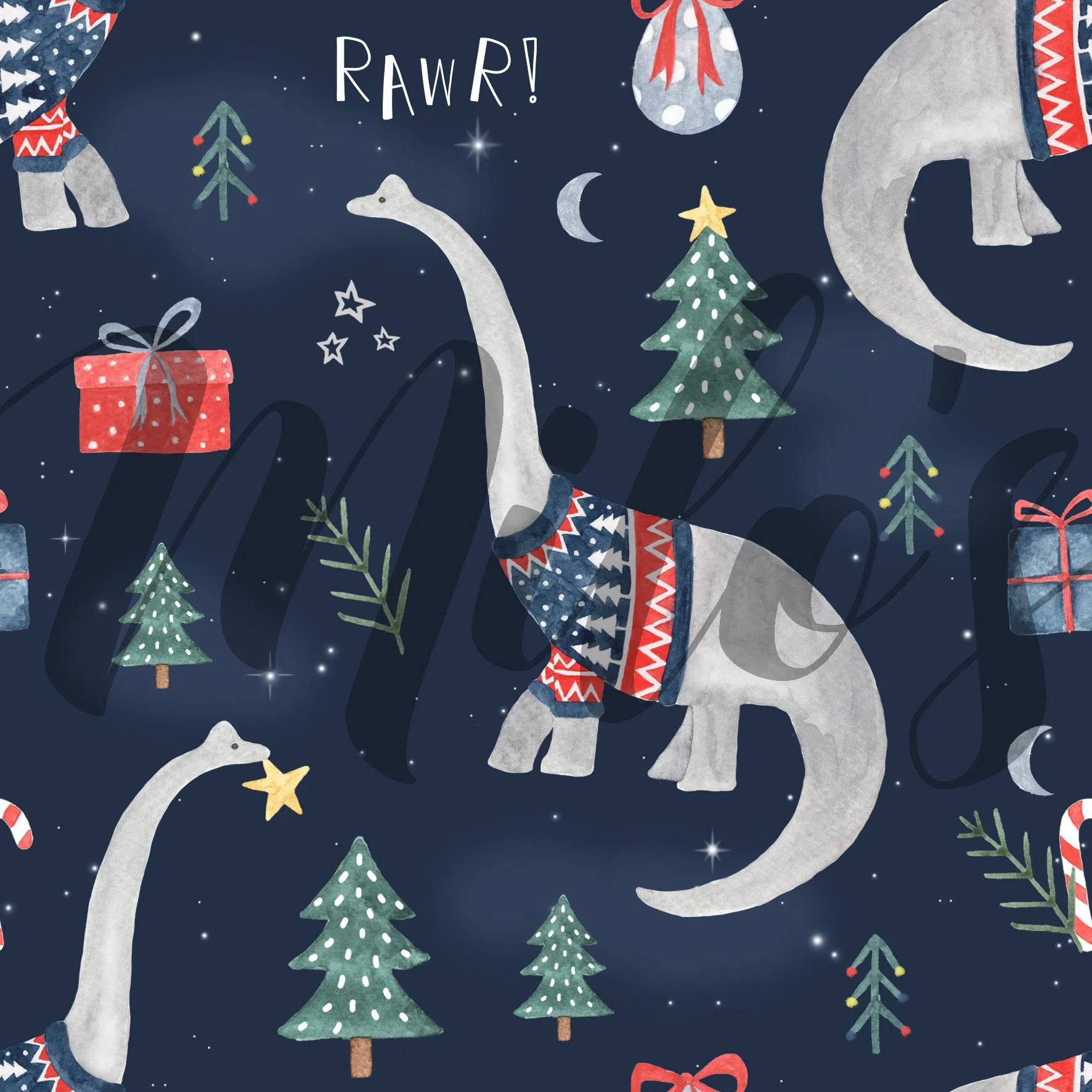 Navy Dinosaurs Papa Sweater