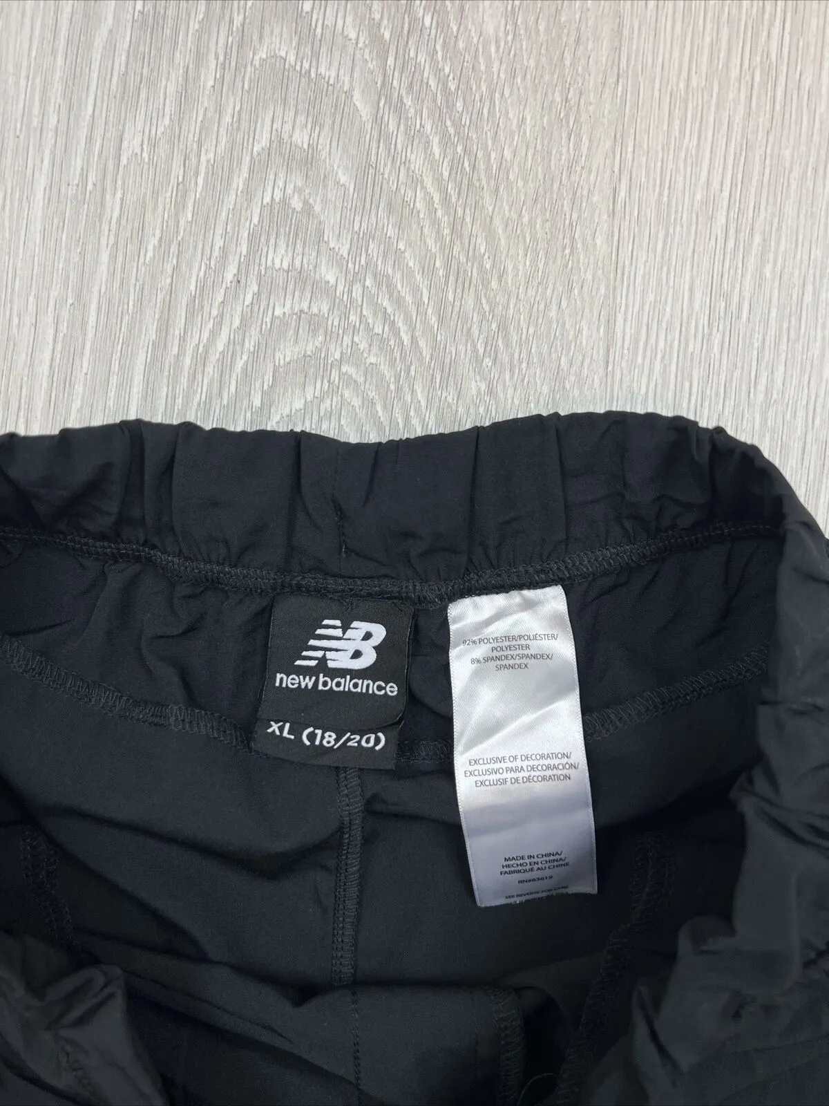 New Balance Girls Black Trackies Size XL (18-20 Years)