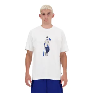 New Balance Men Athletics Baseball T-Shirt Sea Salt MT41577-SST