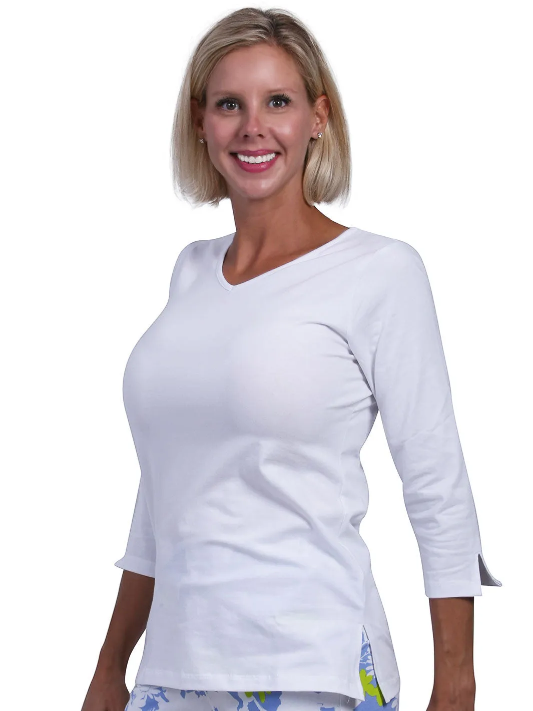 Nicole V-Neck Top Black