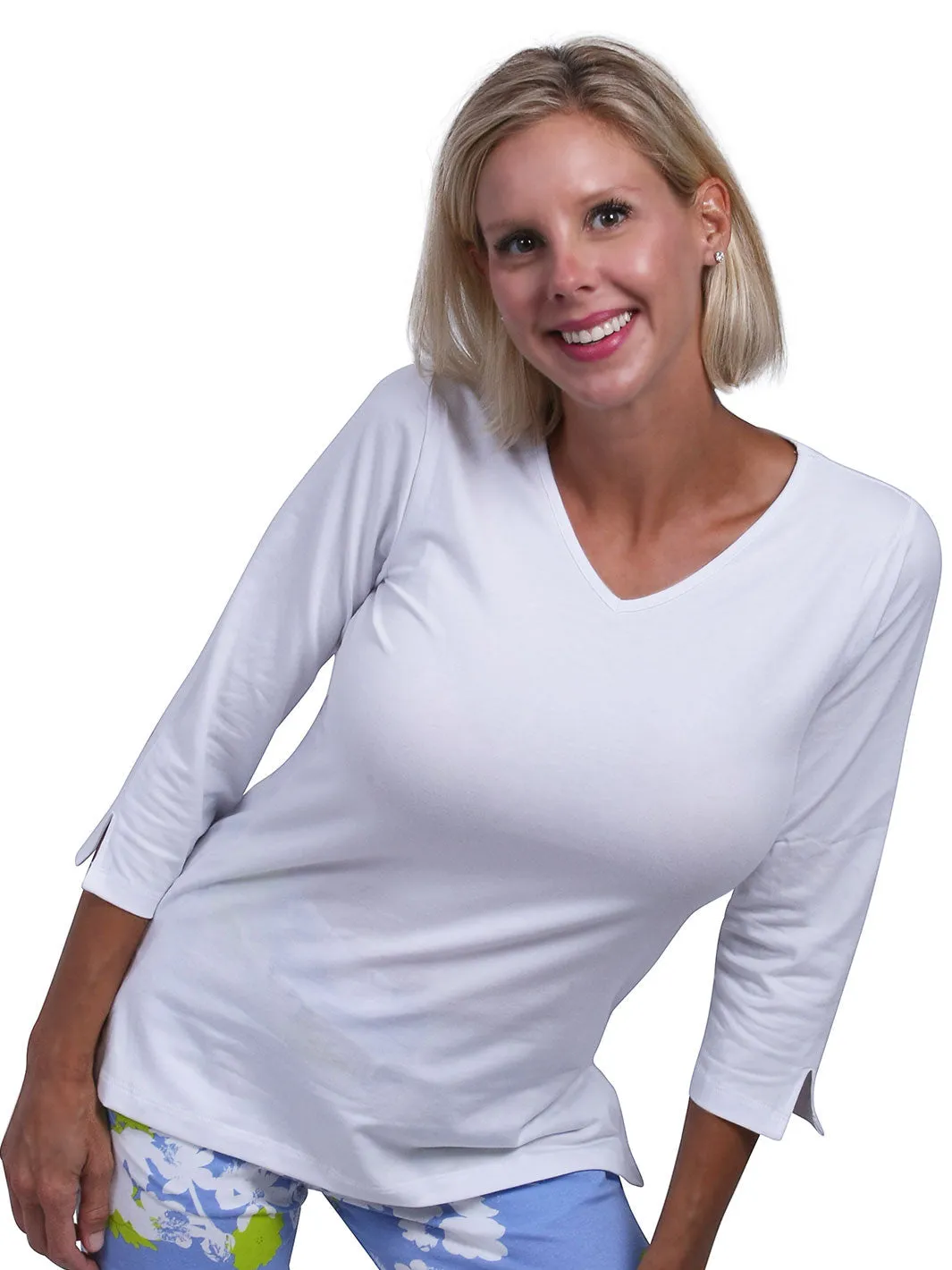 Nicole V-Neck Top Black