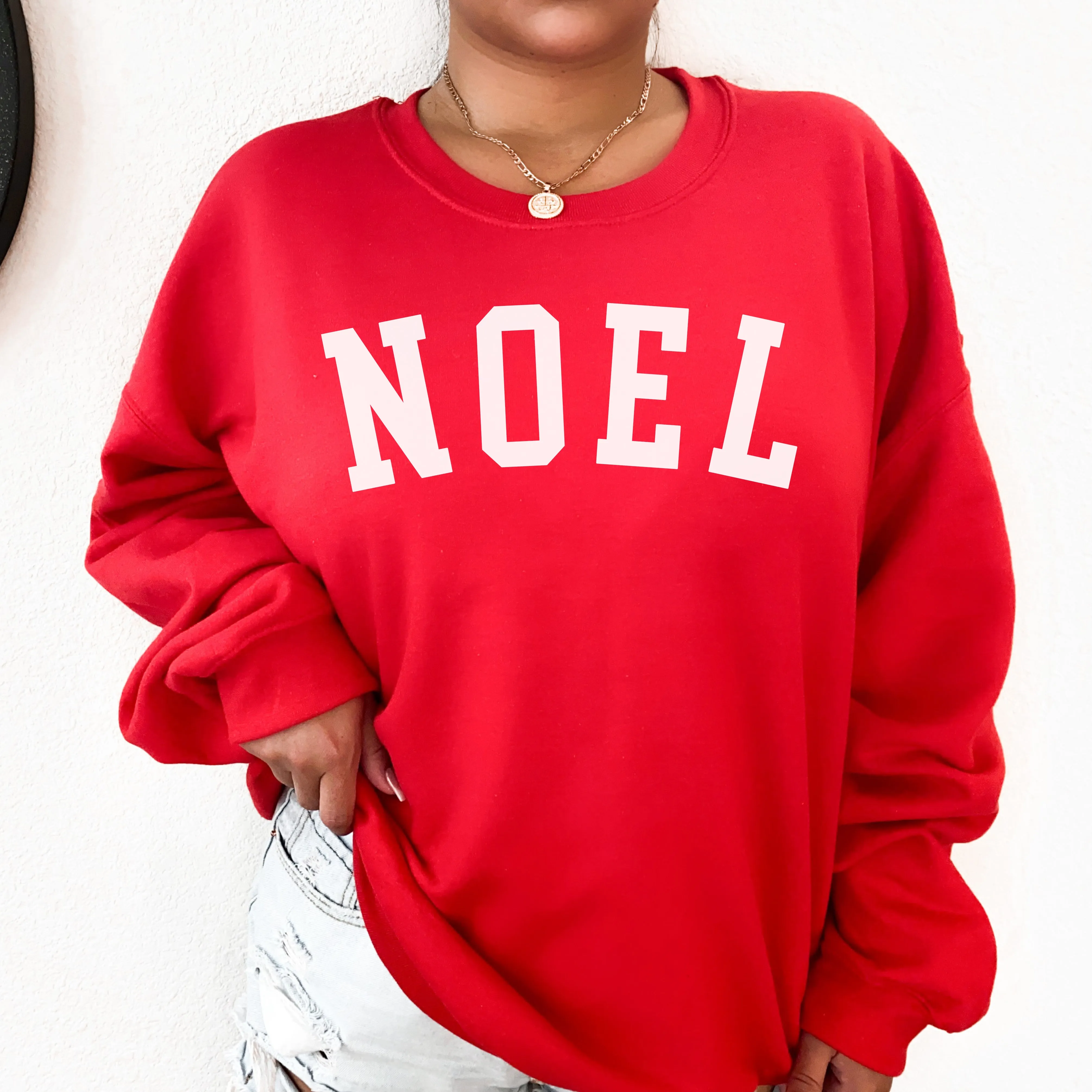 NOEL CREWNECK | CHRISTMAS SWEATSHIRT | HOLIDAY | RED