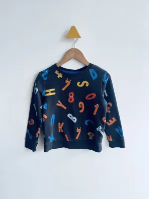 Numbers & Letters Sweatshirt // 5Y