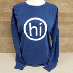 O hi O Long Sleeve T Navy