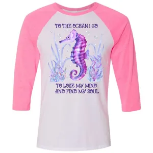 Ocean Soul Baseball T-Shirt