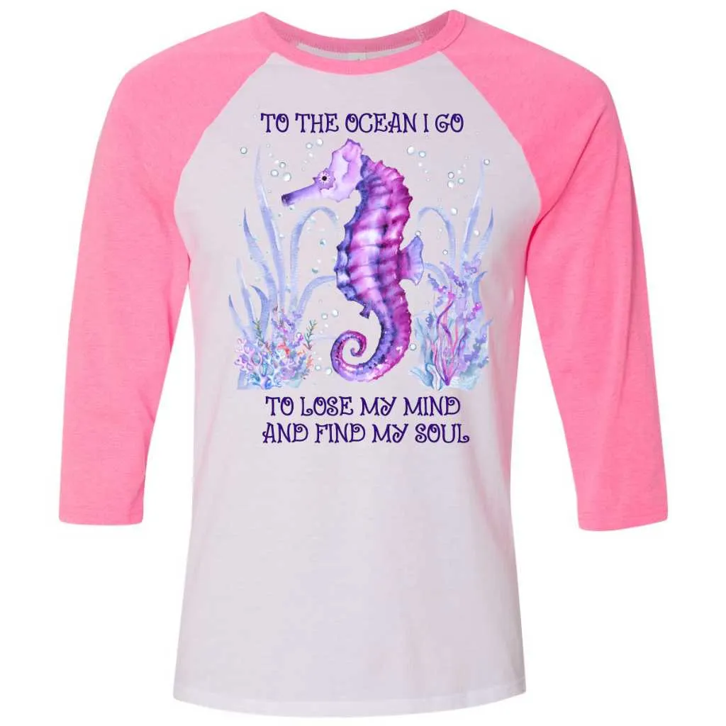Ocean Soul Baseball T-Shirt