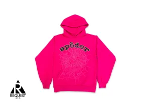 OG Web V2 Hoodie “Pink & Black Text"