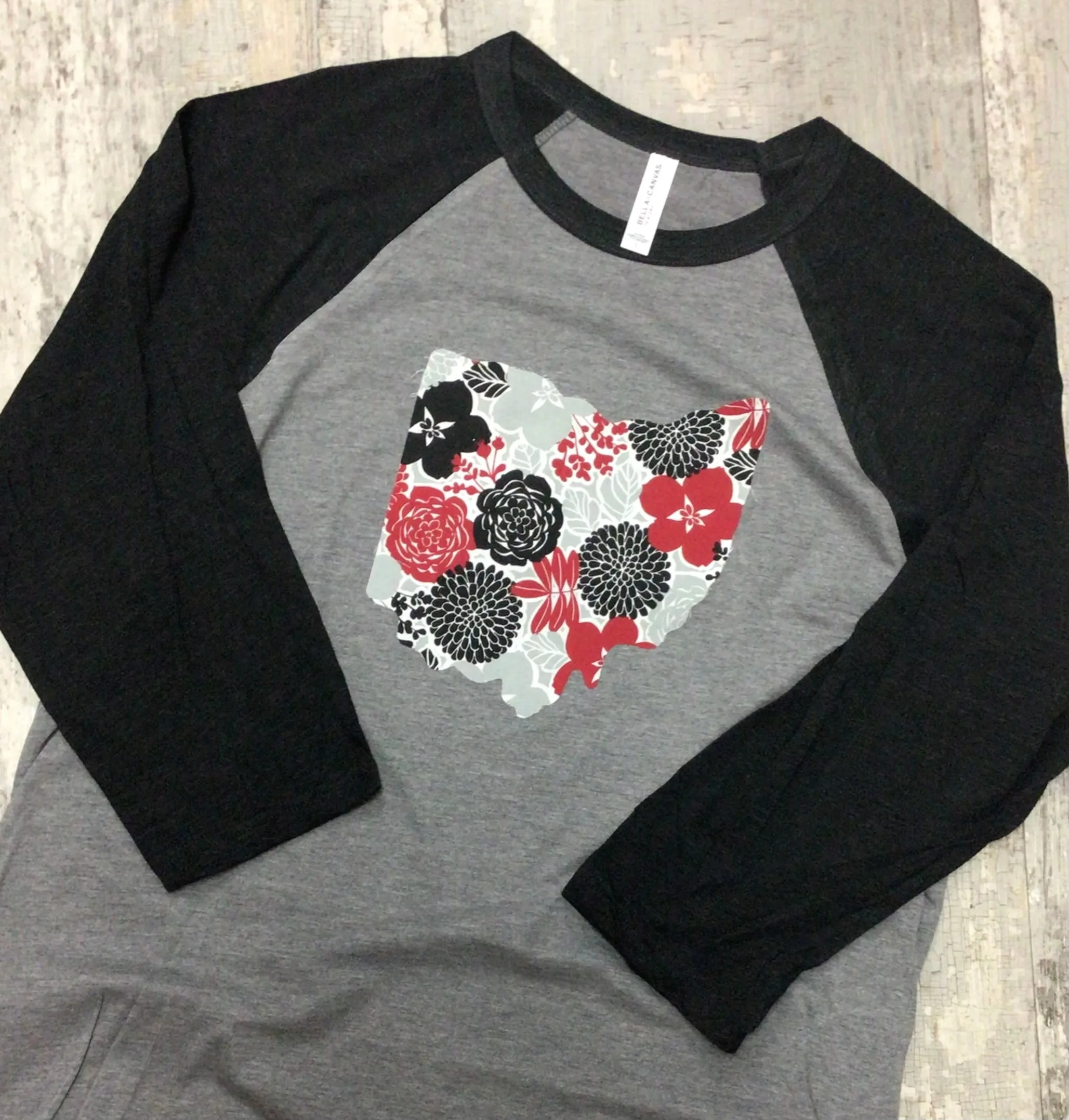 Ohio Plaid Merre Baseball Tee
