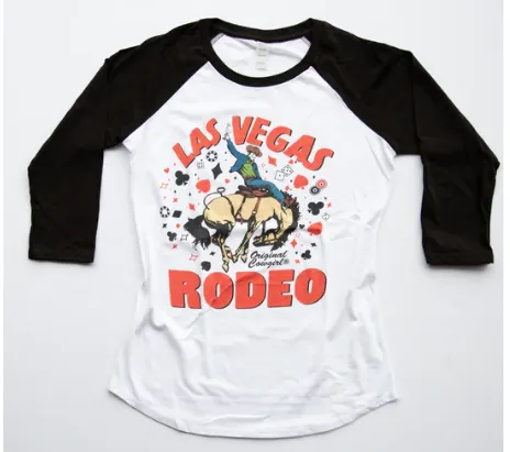 Original Cowgirl Clothing T-Shirts: Baseball Las Vegas Rodeo