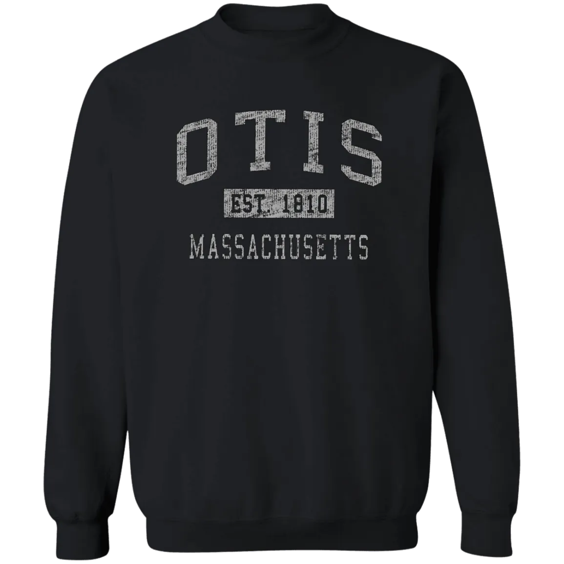 Otis Est Dark Crewneck Pullover Sweatshirt