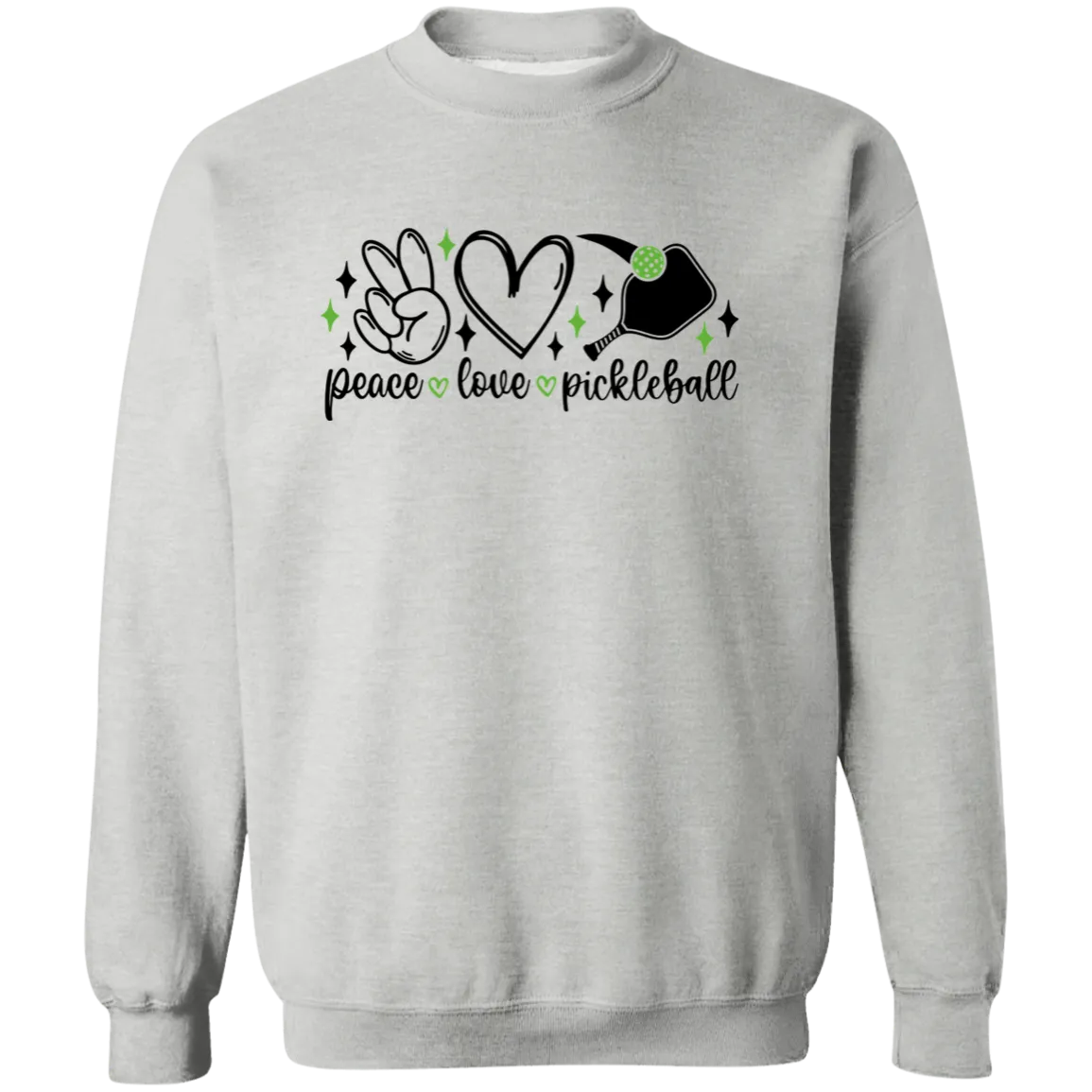 Peace Love Pickleball Crewneck Pullover Sweatshirt
