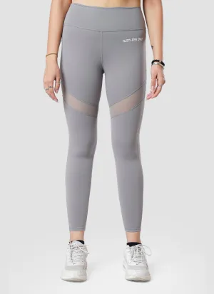 Performance Mesh Leggings - Gray