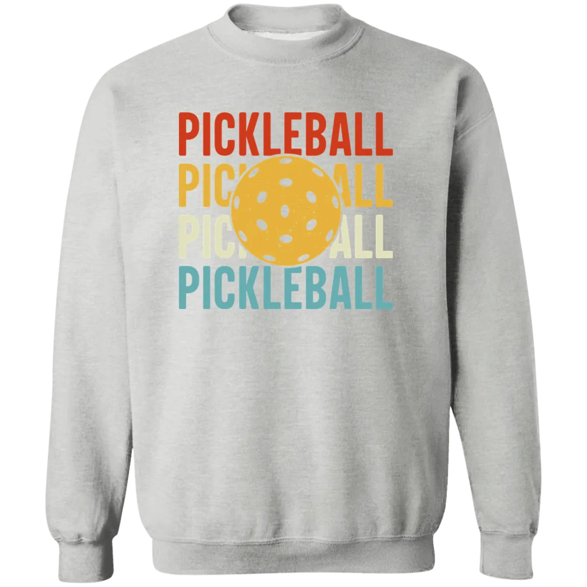 Pickleball Crewneck Pullover Sweatshirt