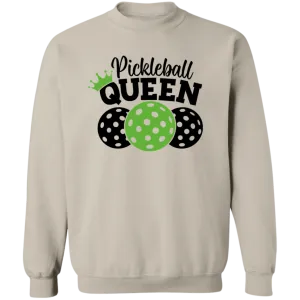 Pickleball Queen Crewneck Pullover Sweatshirt
