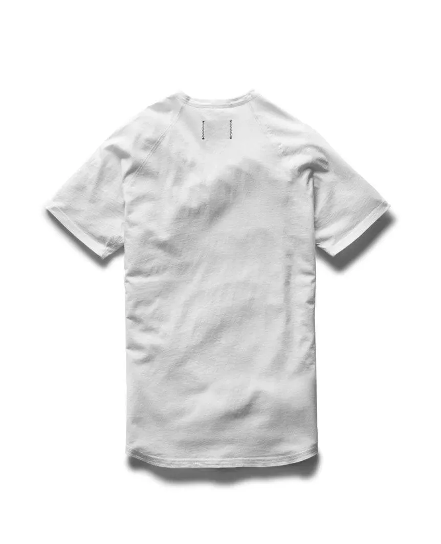 Pima Jersey Raglan T-shirt White