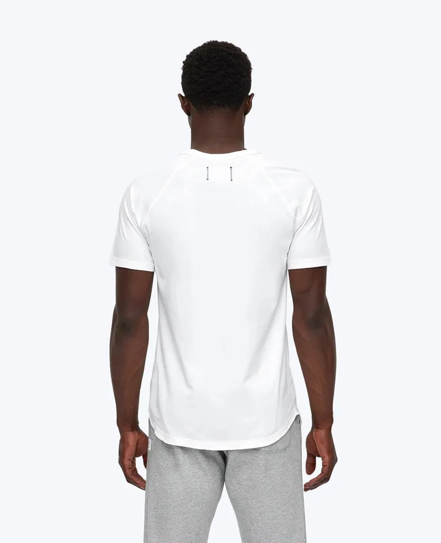 Pima Jersey Raglan T-shirt White