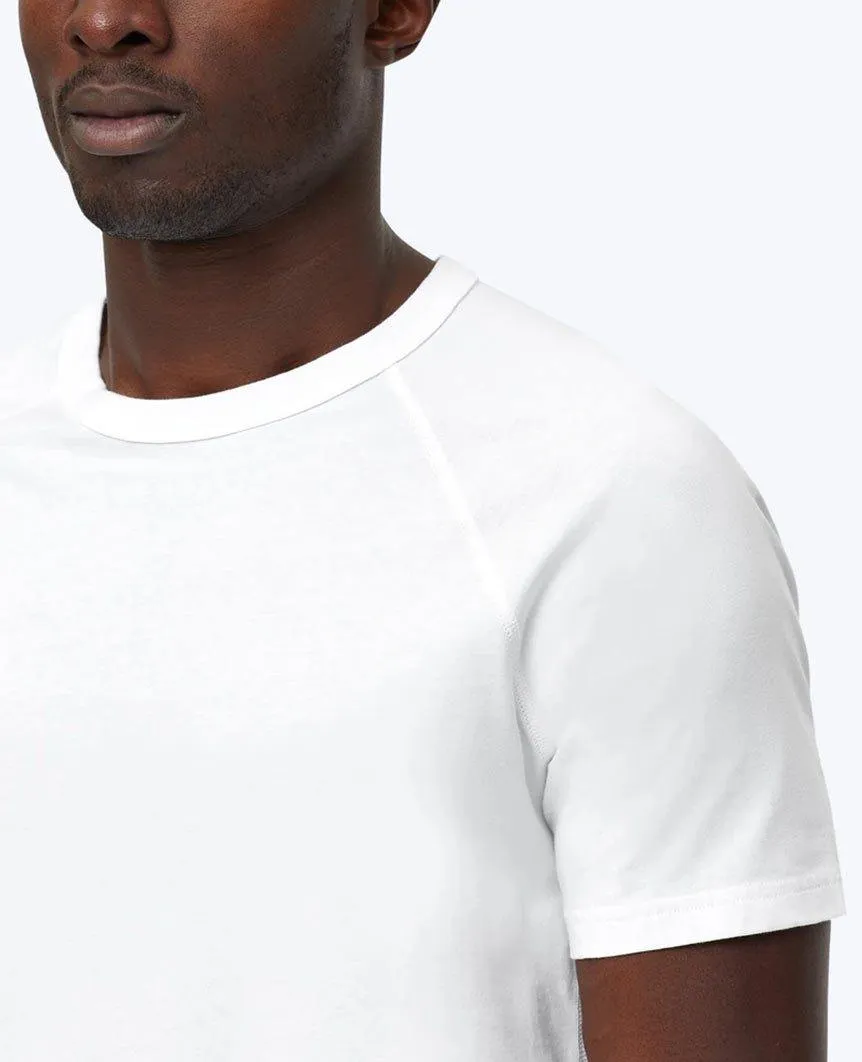 Pima Jersey Raglan T-shirt White