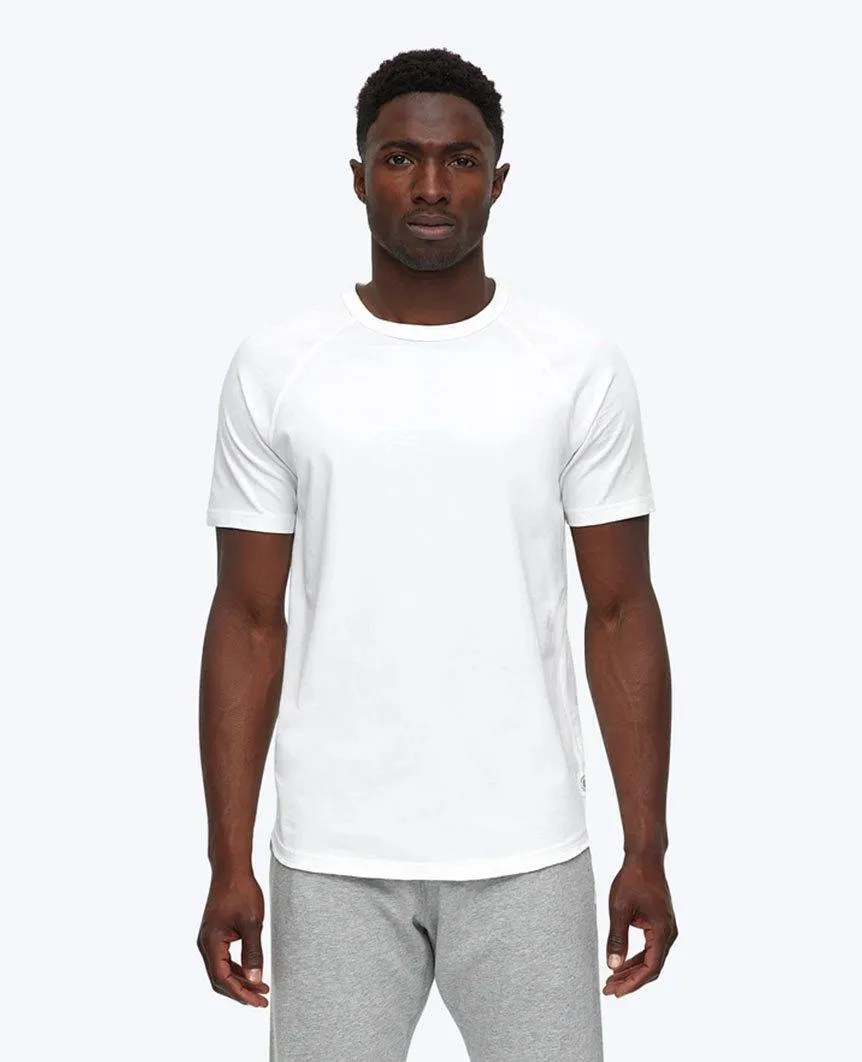 Pima Jersey Raglan T-shirt White