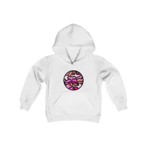 Pink Camo youth heavy blend hooded sweatshirt
